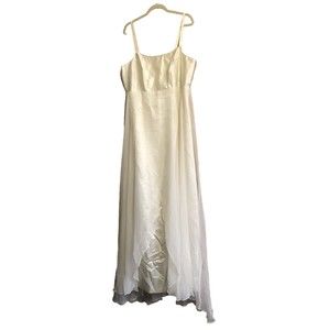 Sleeveless Maxi Dress With Sparkly Top And Waterfall Tulle